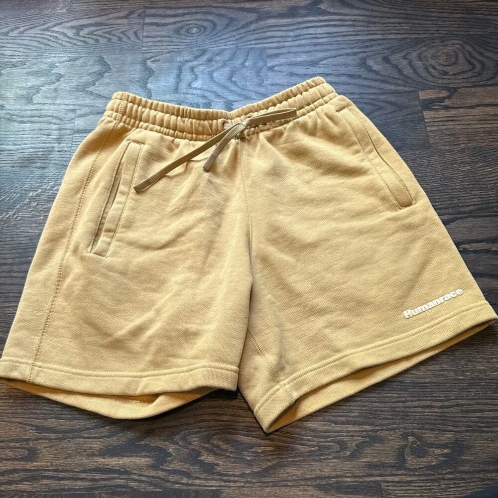 Pharrell Williams x Adidas HumanRace Shorts Yellow XS (oversized)